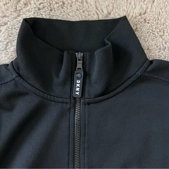 DKNY Sport Turtleneck Zip Collar Pullover Jacket SZ Small - Picture 4 of 12